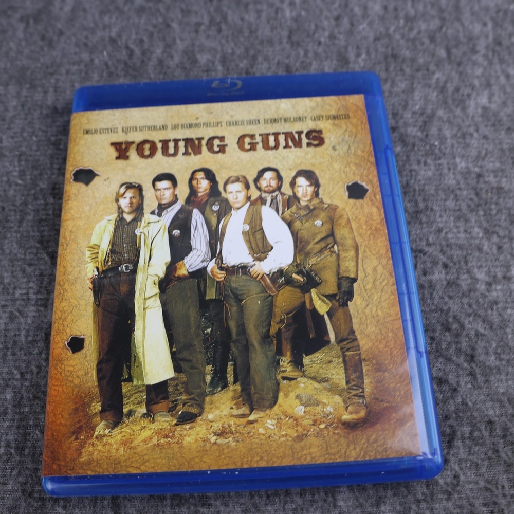 Young Guns Blu-ray Disc 1988 Western Action Movie Emilio Estevez Lionsgate